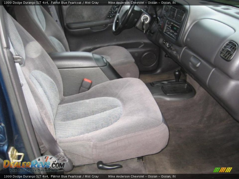 1999 Dodge Durango SLT 4x4 Patriot Blue Pearlcoat / Mist Gray Photo #8