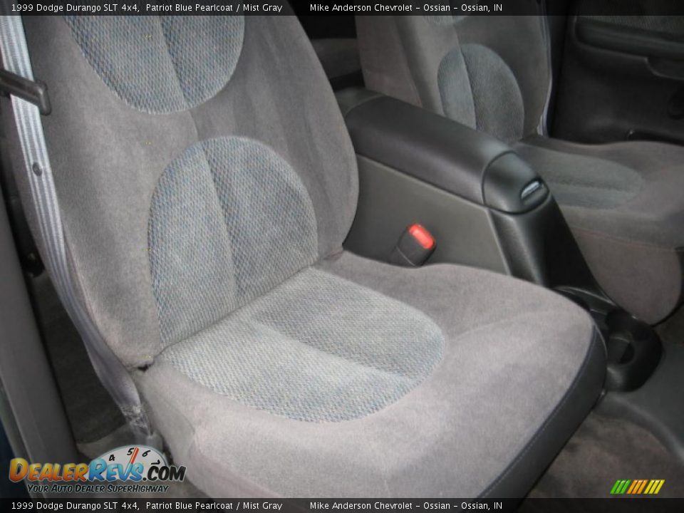 1999 Dodge Durango SLT 4x4 Patriot Blue Pearlcoat / Mist Gray Photo #9