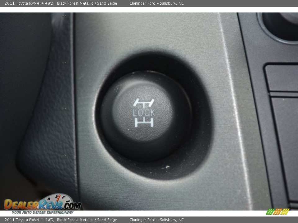 2011 Toyota RAV4 I4 4WD Black Forest Metallic / Sand Beige Photo #24