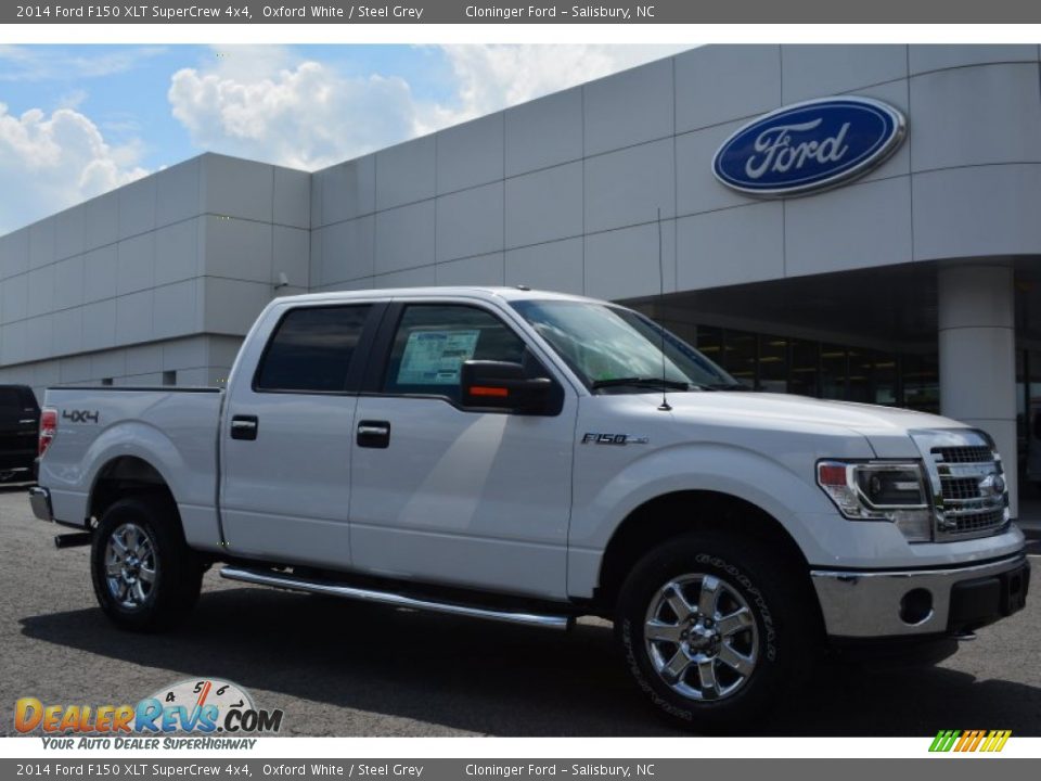 2014 Ford F150 XLT SuperCrew 4x4 Oxford White / Steel Grey Photo #1