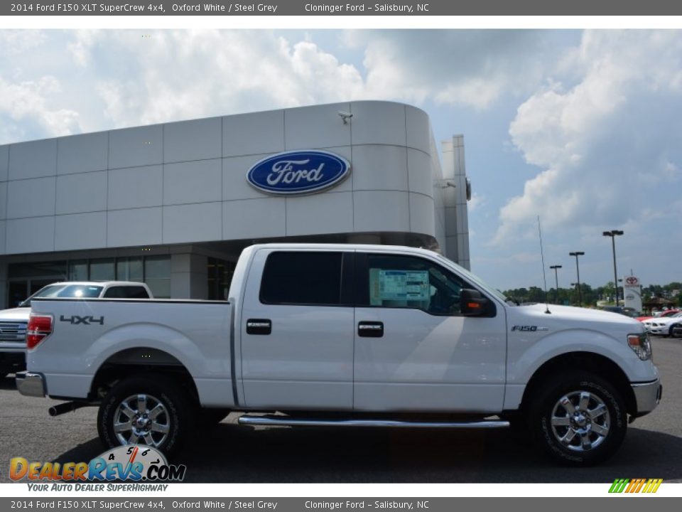 2014 Ford F150 XLT SuperCrew 4x4 Oxford White / Steel Grey Photo #2