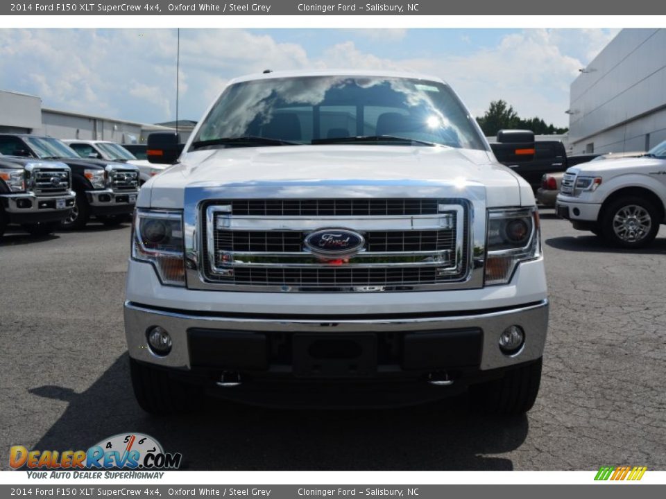 2014 Ford F150 XLT SuperCrew 4x4 Oxford White / Steel Grey Photo #4