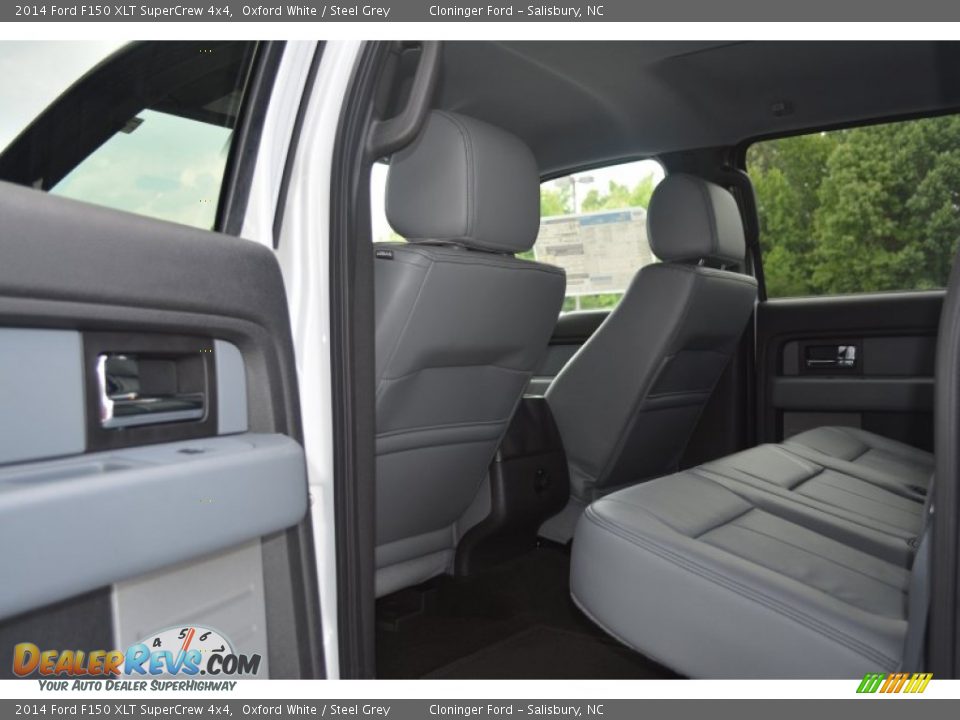 2014 Ford F150 XLT SuperCrew 4x4 Oxford White / Steel Grey Photo #8