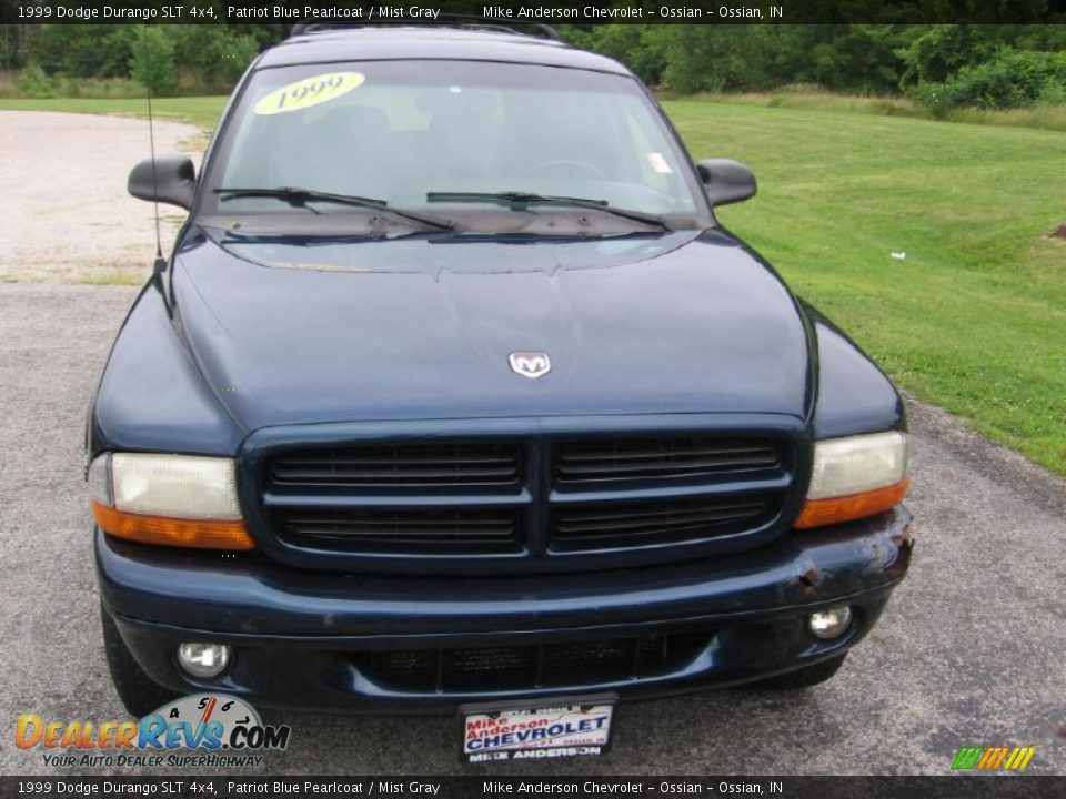 1999 Dodge Durango SLT 4x4 Patriot Blue Pearlcoat / Mist Gray Photo #20