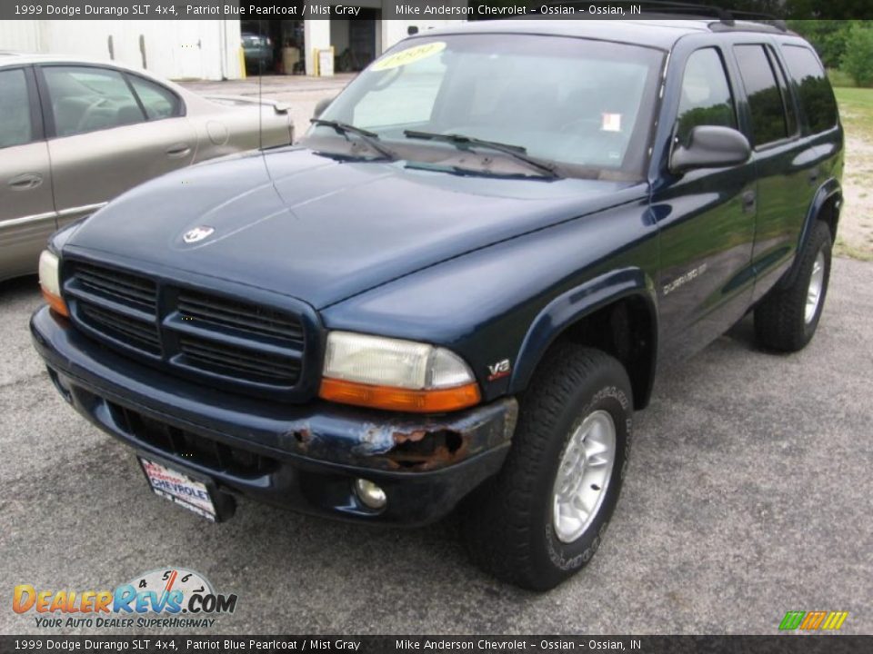 1999 Dodge Durango SLT 4x4 Patriot Blue Pearlcoat / Mist Gray Photo #21