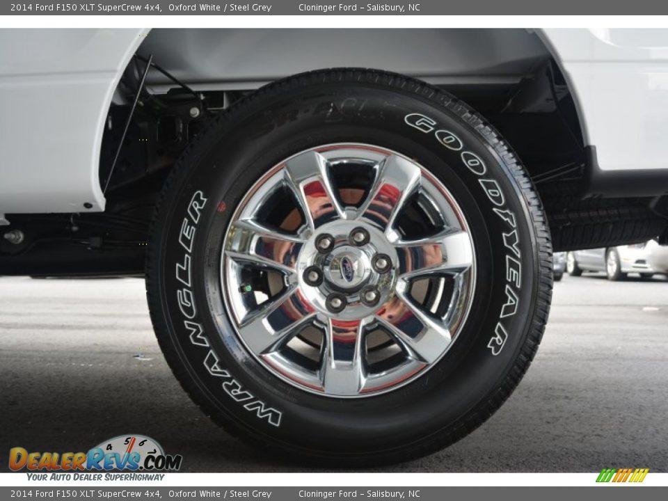 2014 Ford F150 XLT SuperCrew 4x4 Oxford White / Steel Grey Photo #11