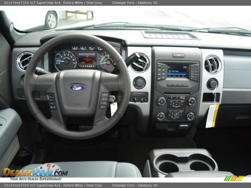 2014 Ford F150 XLT SuperCrew 4x4 Oxford White / Steel Grey Photo #12