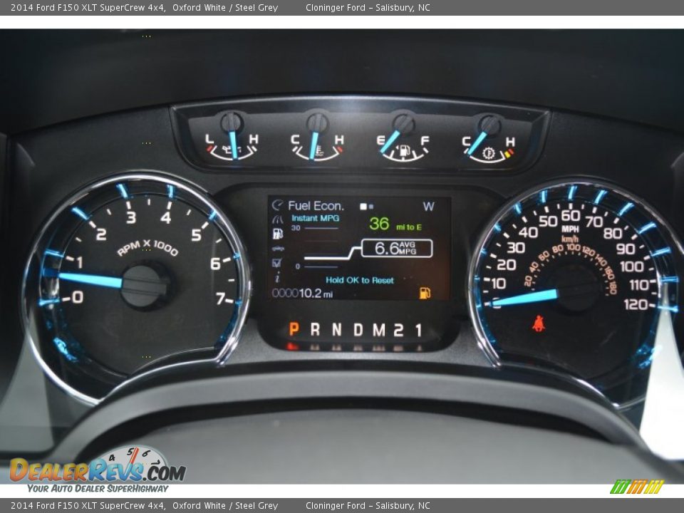 2014 Ford F150 XLT SuperCrew 4x4 Oxford White / Steel Grey Photo #19