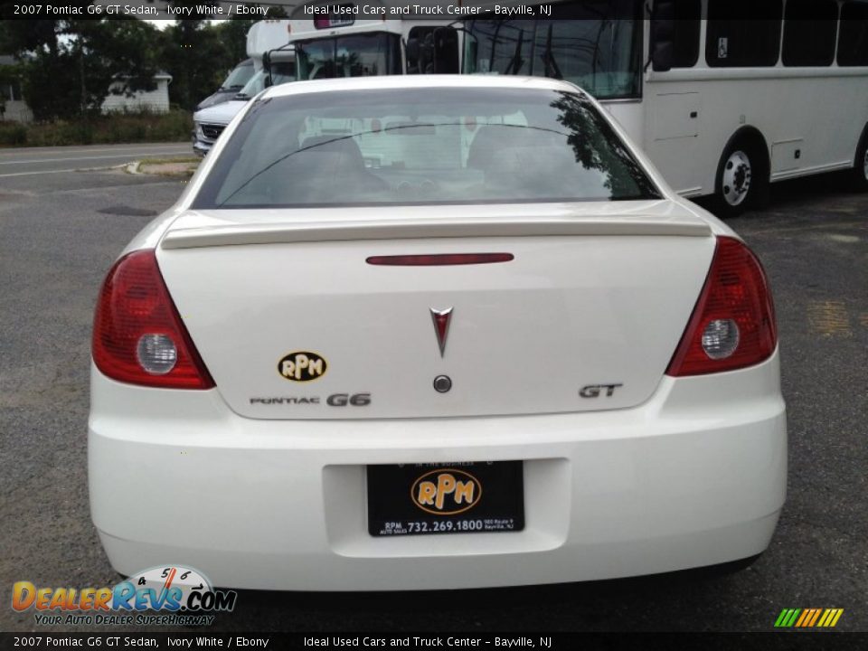 2007 Pontiac G6 GT Sedan Ivory White / Ebony Photo #15