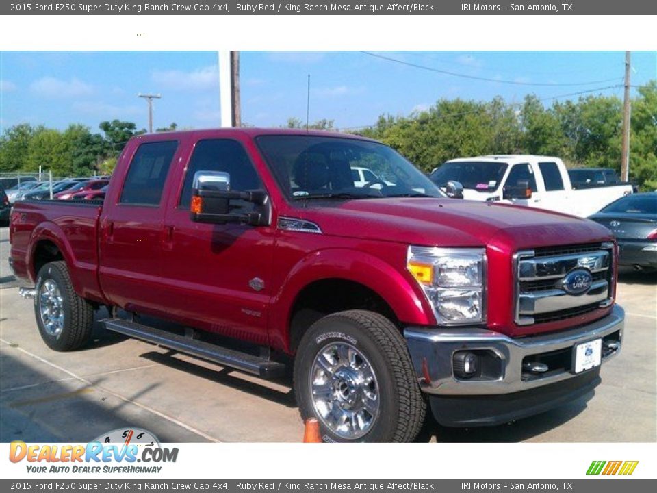 2015 Ford F250 Super Duty King Ranch Crew Cab 4x4 Ruby Red / King Ranch Mesa Antique Affect/Black Photo #4
