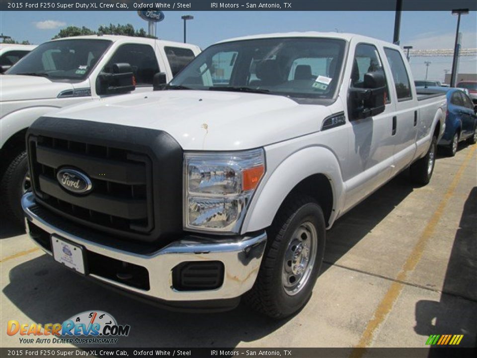 2015 Ford F250 Super Duty XL Crew Cab Oxford White / Steel Photo #3