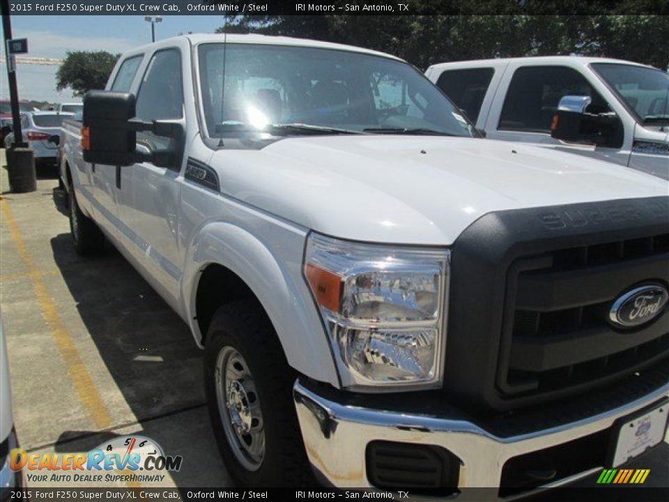 2015 Ford F250 Super Duty XL Crew Cab Oxford White / Steel Photo #4