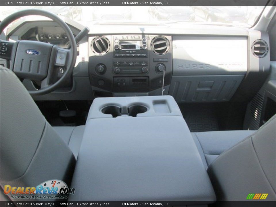 2015 Ford F250 Super Duty XL Crew Cab Oxford White / Steel Photo #7