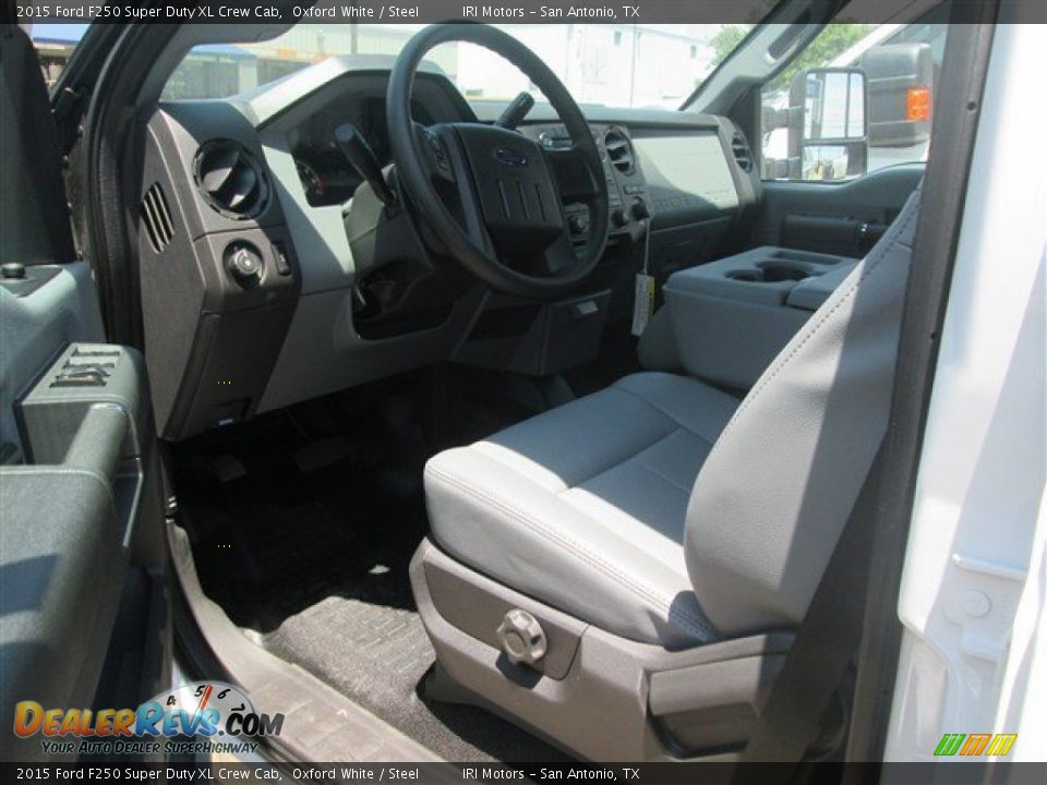 2015 Ford F250 Super Duty XL Crew Cab Oxford White / Steel Photo #10