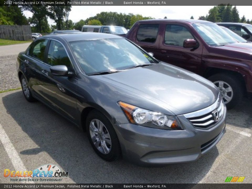 2012 Honda Accord LX Premium Sedan Polished Metal Metallic / Black Photo #1
