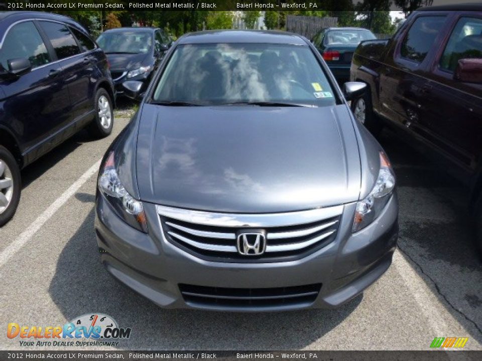 2012 Honda Accord LX Premium Sedan Polished Metal Metallic / Black Photo #2