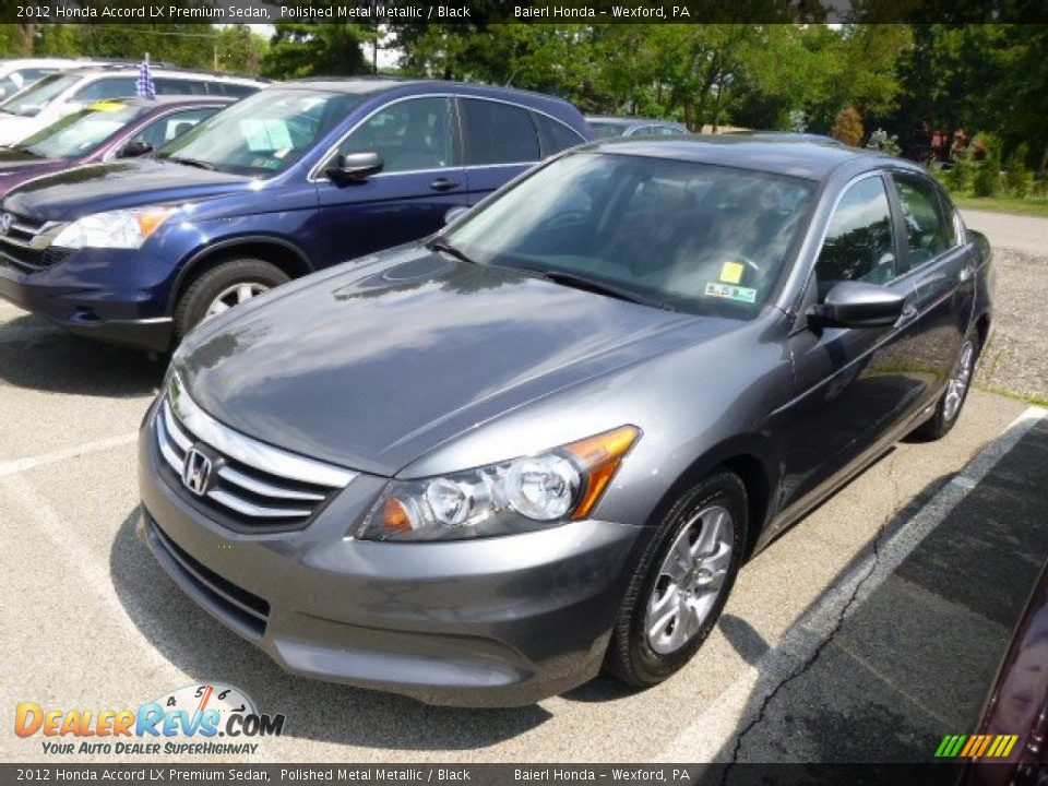 2012 Honda Accord LX Premium Sedan Polished Metal Metallic / Black Photo #3