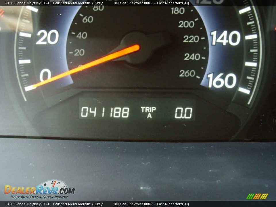 2010 Honda Odyssey EX-L Polished Metal Metallic / Gray Photo #10