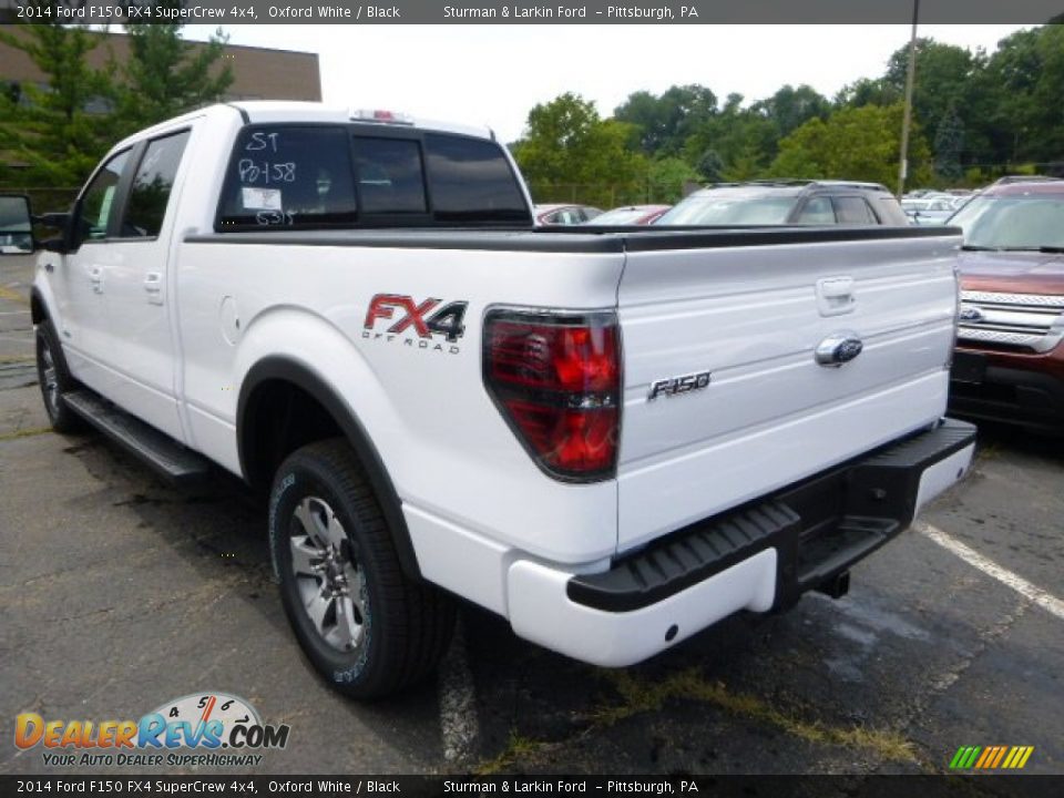 2014 Ford F150 FX4 SuperCrew 4x4 Oxford White / Black Photo #3