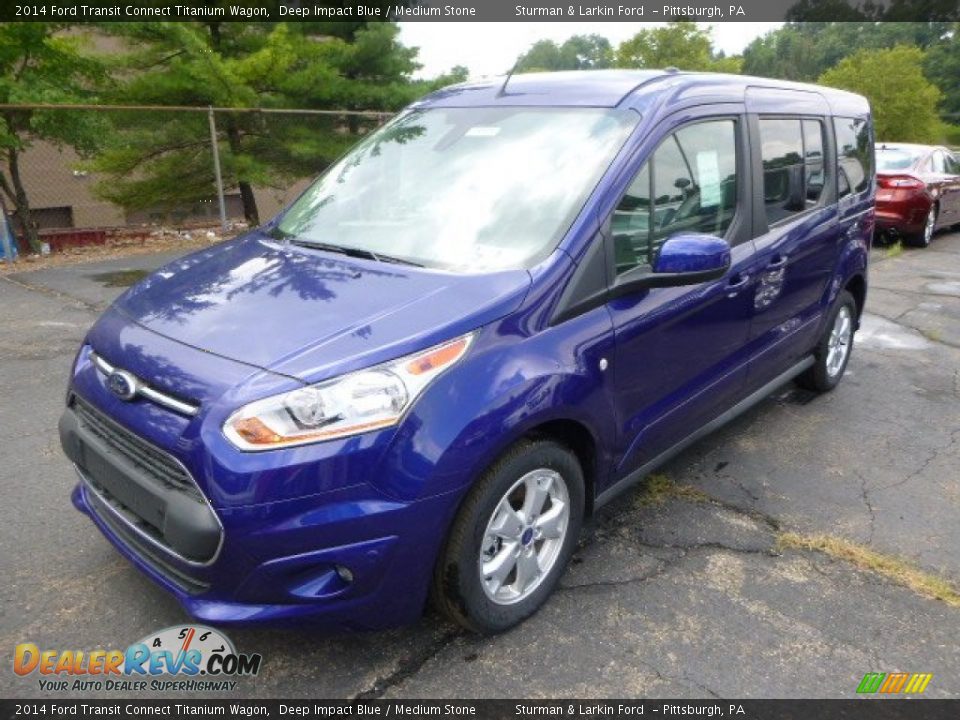 Front 3/4 View of 2014 Ford Transit Connect Titanium Wagon Photo #5