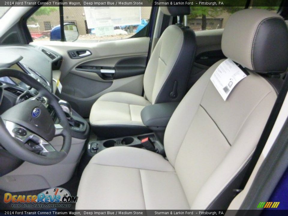 Front Seat of 2014 Ford Transit Connect Titanium Wagon Photo #7