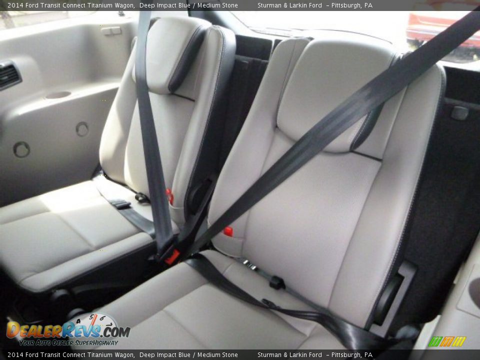Rear Seat of 2014 Ford Transit Connect Titanium Wagon Photo #9