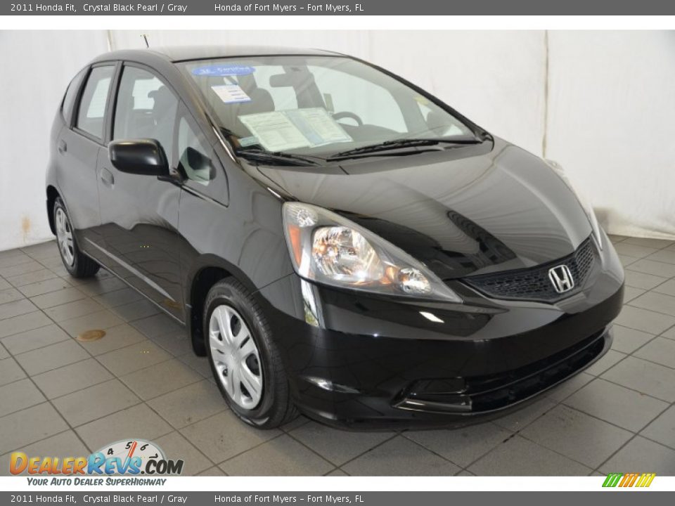 2011 Honda Fit Crystal Black Pearl / Gray Photo #1
