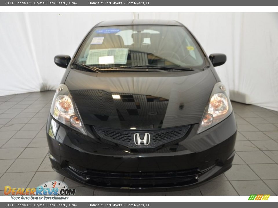 2011 Honda Fit Crystal Black Pearl / Gray Photo #2