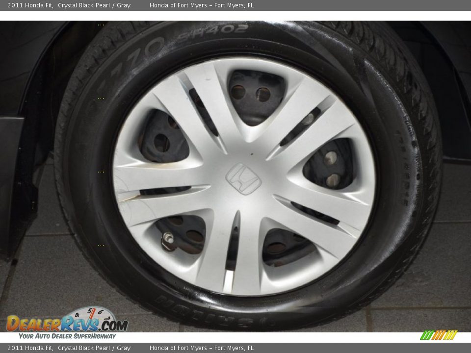 2011 Honda Fit Crystal Black Pearl / Gray Photo #3