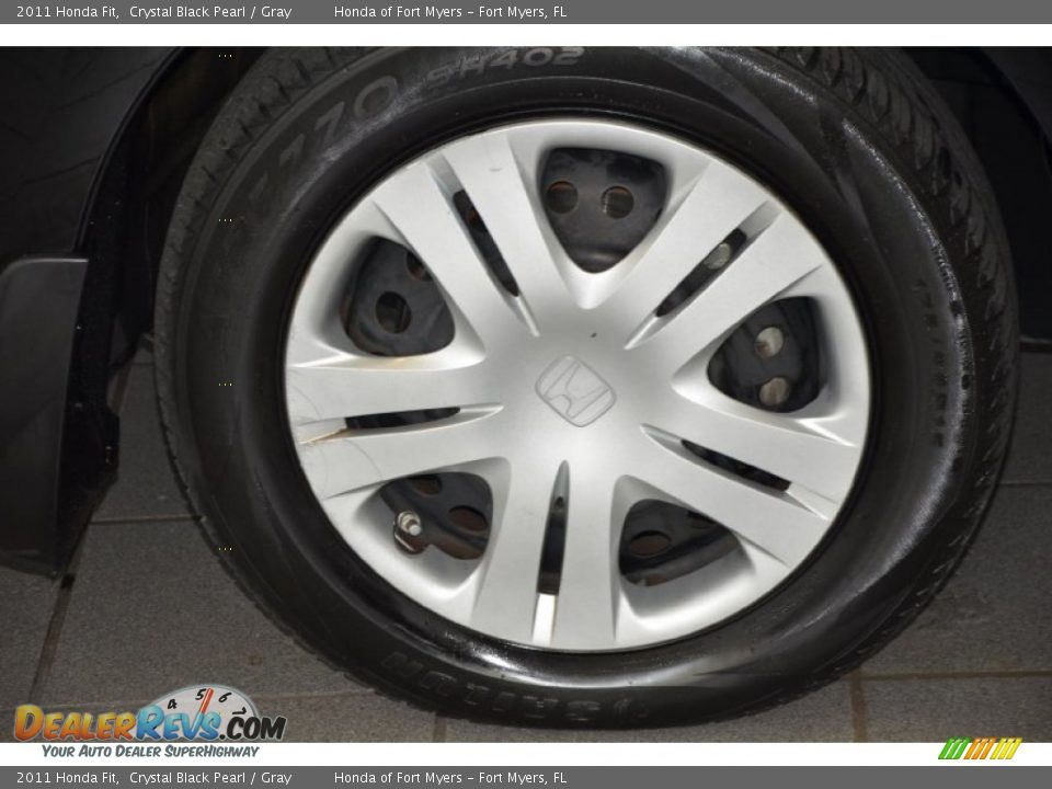 2011 Honda Fit Crystal Black Pearl / Gray Photo #4