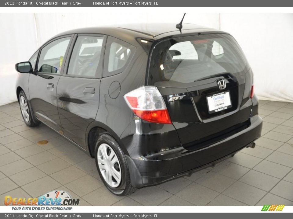 2011 Honda Fit Crystal Black Pearl / Gray Photo #6