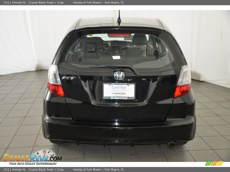 2011 Honda Fit Crystal Black Pearl / Gray Photo #7