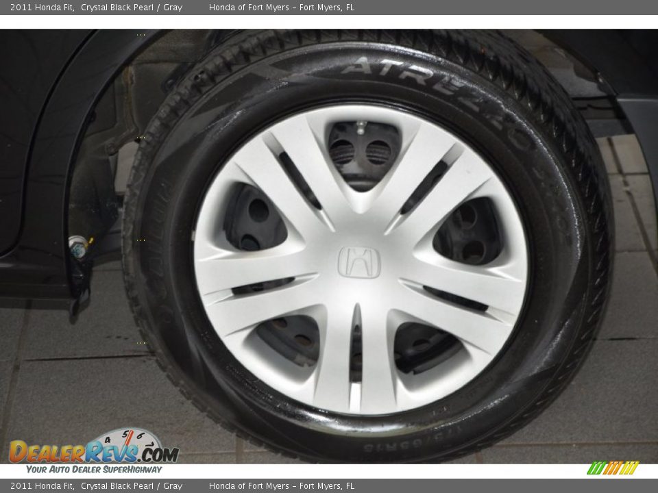 2011 Honda Fit Crystal Black Pearl / Gray Photo #8