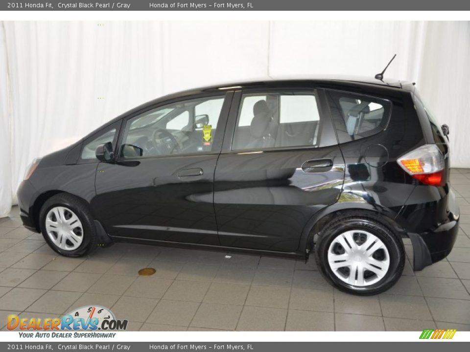 2011 Honda Fit Crystal Black Pearl / Gray Photo #10