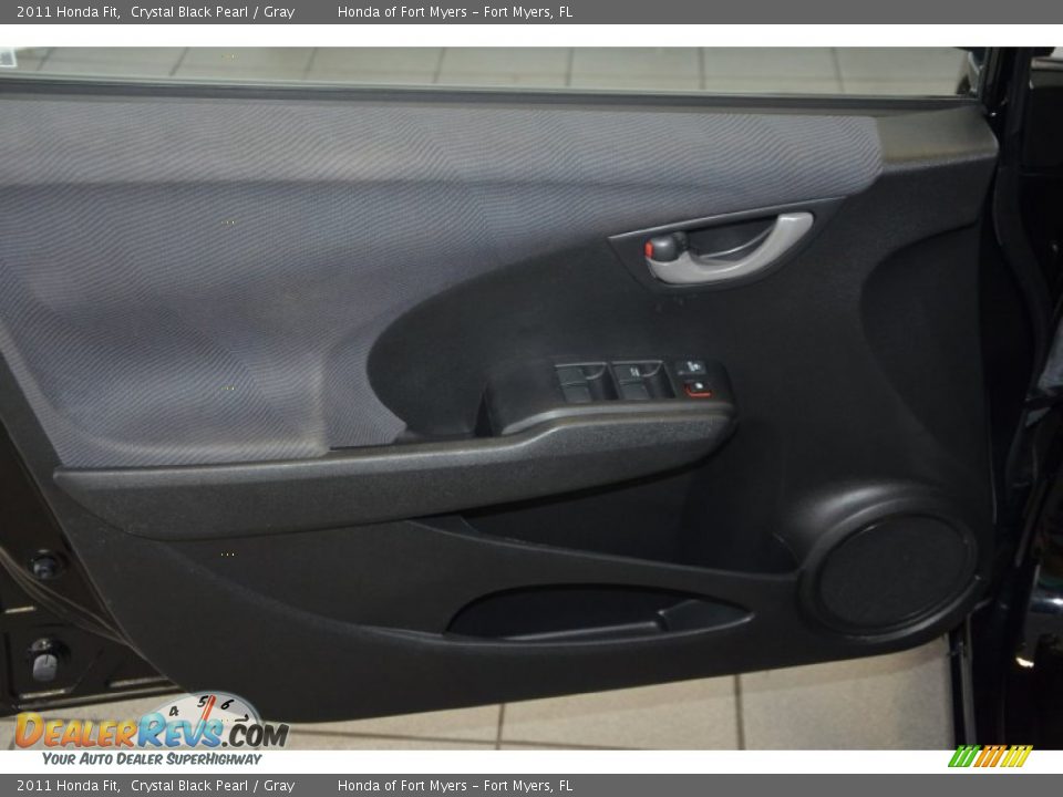 2011 Honda Fit Crystal Black Pearl / Gray Photo #11