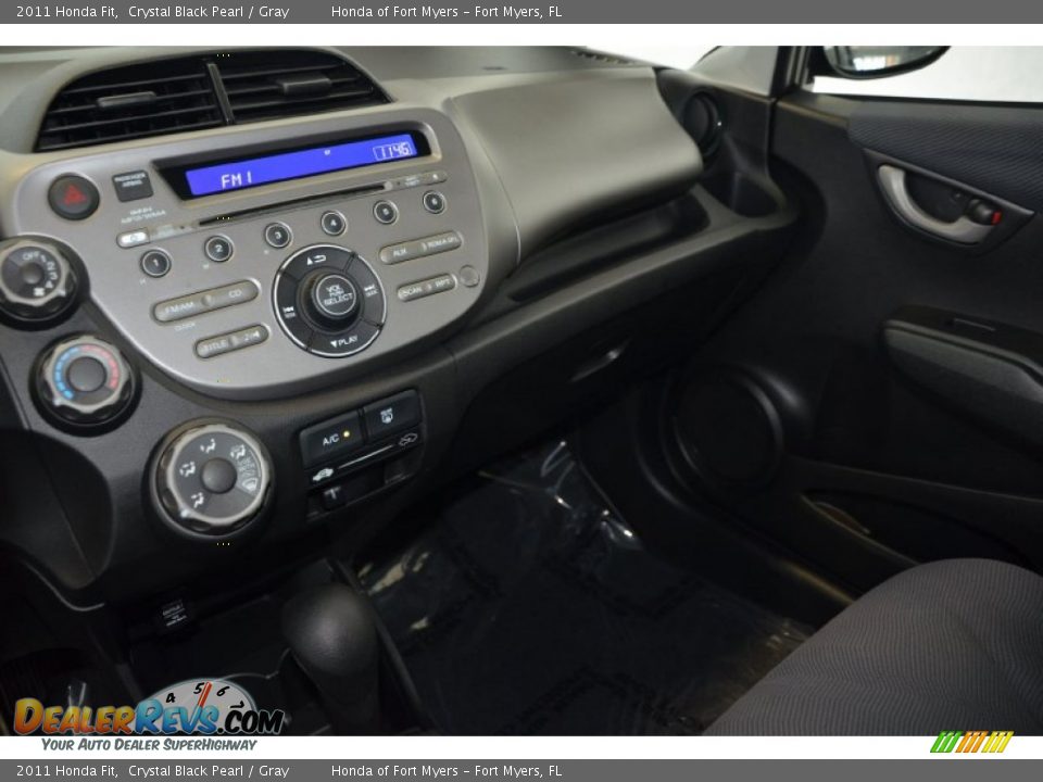 2011 Honda Fit Crystal Black Pearl / Gray Photo #14