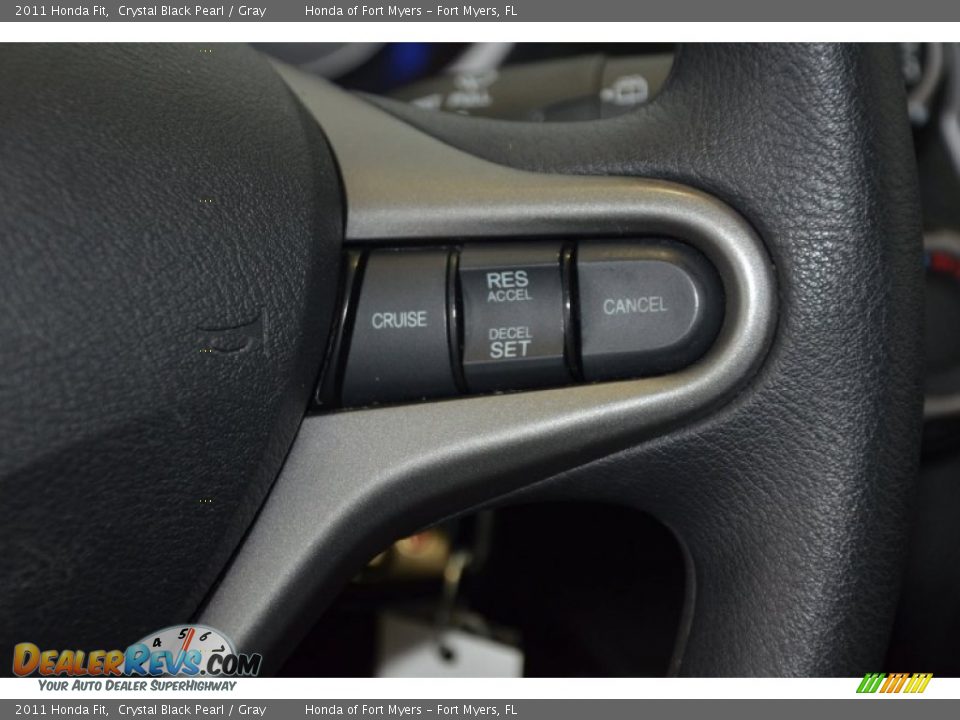2011 Honda Fit Crystal Black Pearl / Gray Photo #15