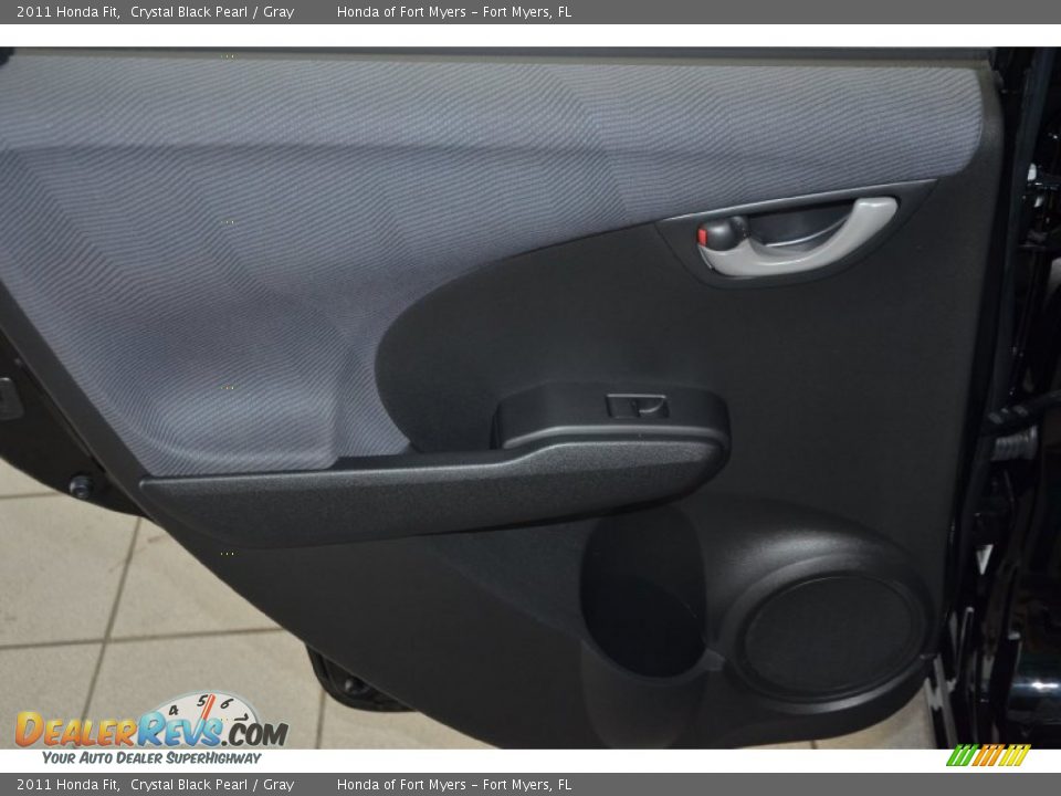 2011 Honda Fit Crystal Black Pearl / Gray Photo #18