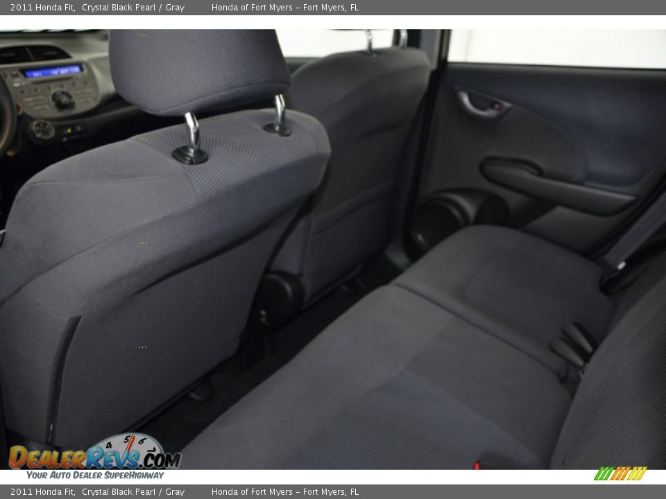 2011 Honda Fit Crystal Black Pearl / Gray Photo #19