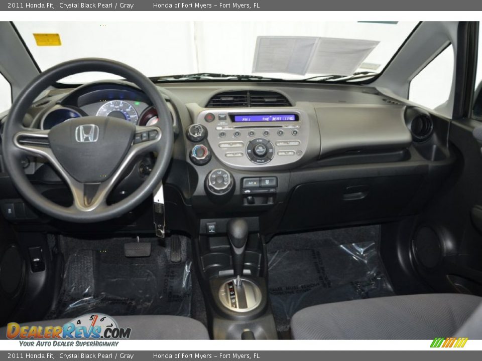 2011 Honda Fit Crystal Black Pearl / Gray Photo #21
