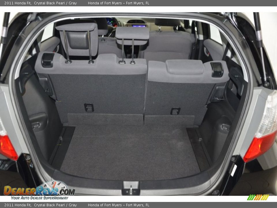 2011 Honda Fit Crystal Black Pearl / Gray Photo #23