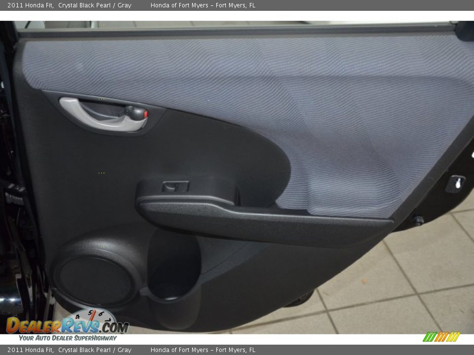 2011 Honda Fit Crystal Black Pearl / Gray Photo #24