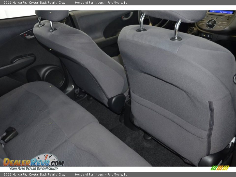 2011 Honda Fit Crystal Black Pearl / Gray Photo #25
