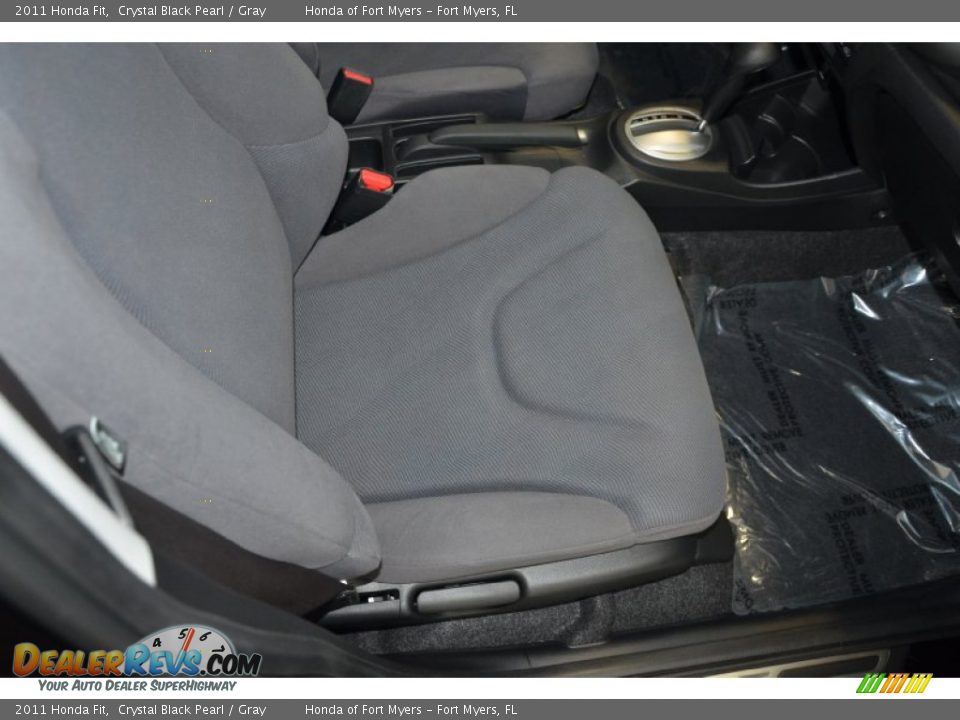 2011 Honda Fit Crystal Black Pearl / Gray Photo #27