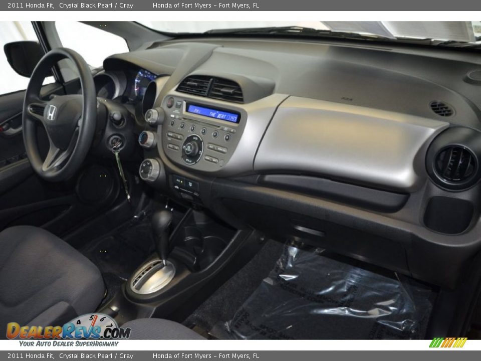 2011 Honda Fit Crystal Black Pearl / Gray Photo #28