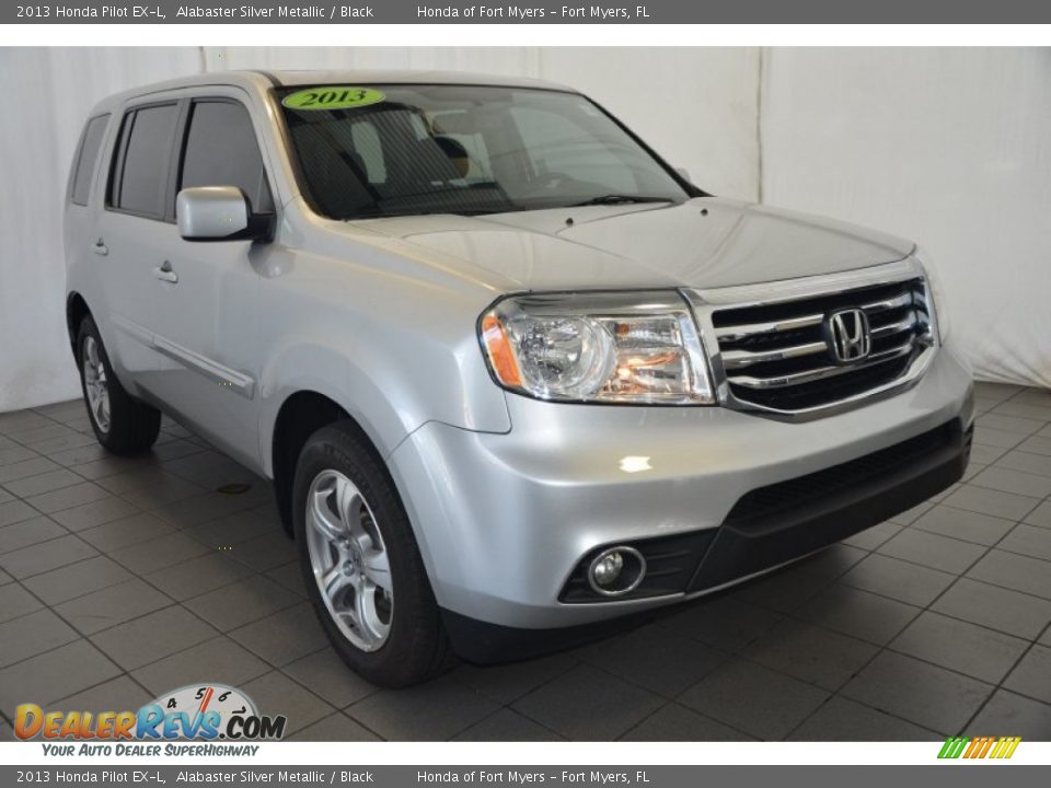 2013 Honda Pilot EX-L Alabaster Silver Metallic / Black Photo #1