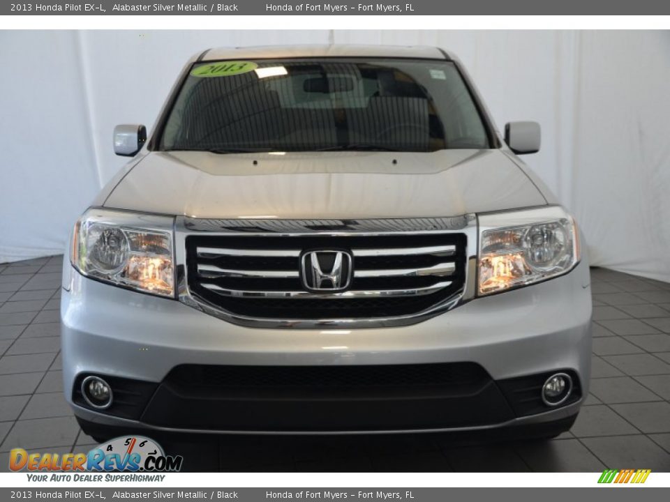 2013 Honda Pilot EX-L Alabaster Silver Metallic / Black Photo #2