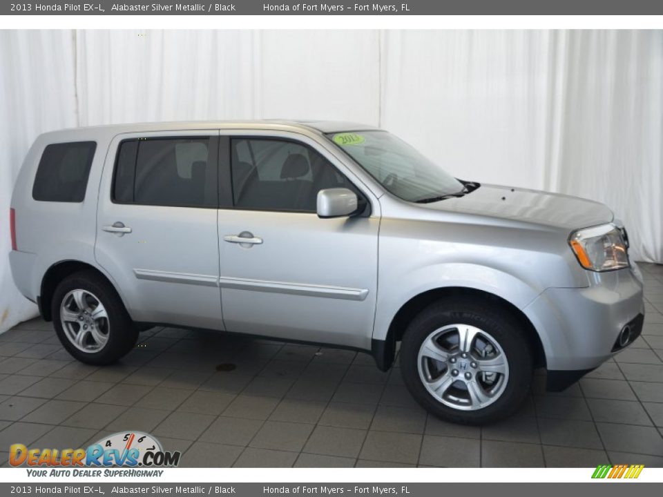 2013 Honda Pilot EX-L Alabaster Silver Metallic / Black Photo #5