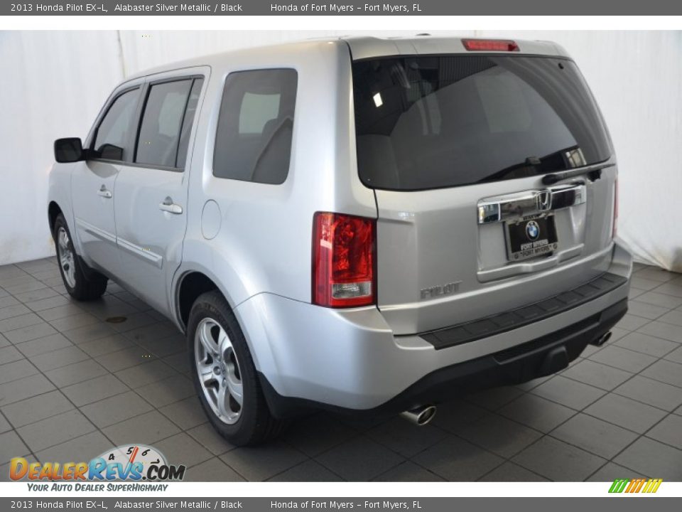 2013 Honda Pilot EX-L Alabaster Silver Metallic / Black Photo #6