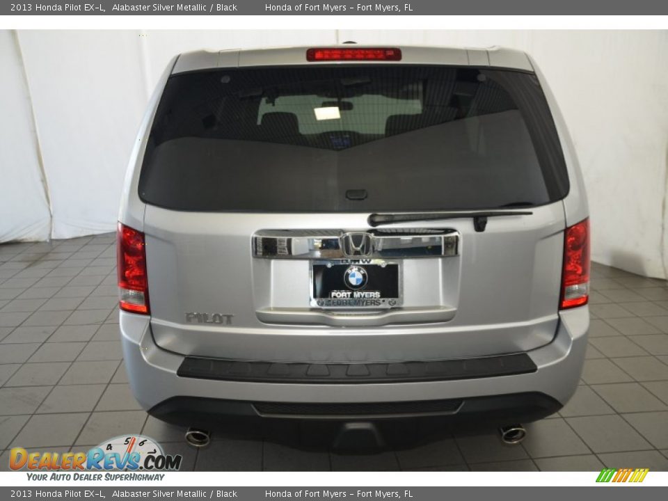 2013 Honda Pilot EX-L Alabaster Silver Metallic / Black Photo #7